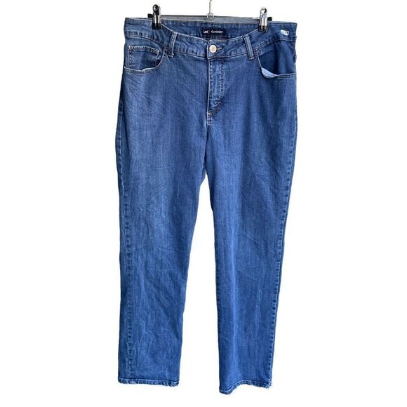 Lee Straight Jeans 16M Women’s Blue Pre-Owned [#1251] - Picture 1 of 6